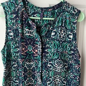 NYDJ Sleeveless Pintuck Blouse